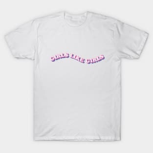 Girls like girls (bisexual flag colors) T-Shirt